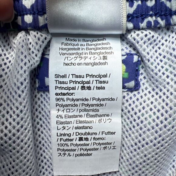 J. Crew Crewcuts Boys Swim Trunks Anchor Print Size 10 Blue Green White Nautical - Picture 5 of 10